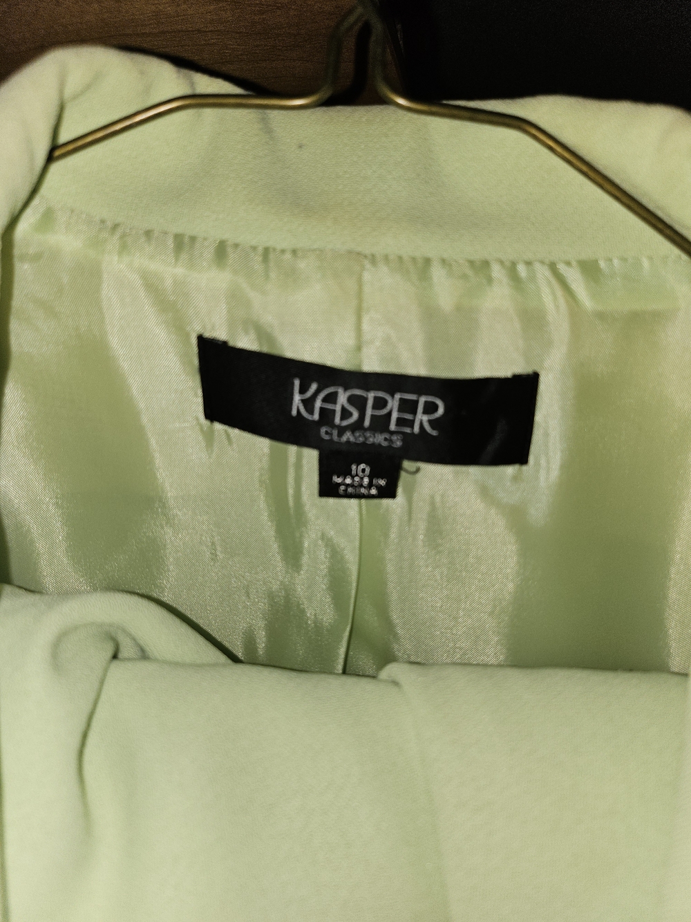 Kasper Light Green Women's Blazer